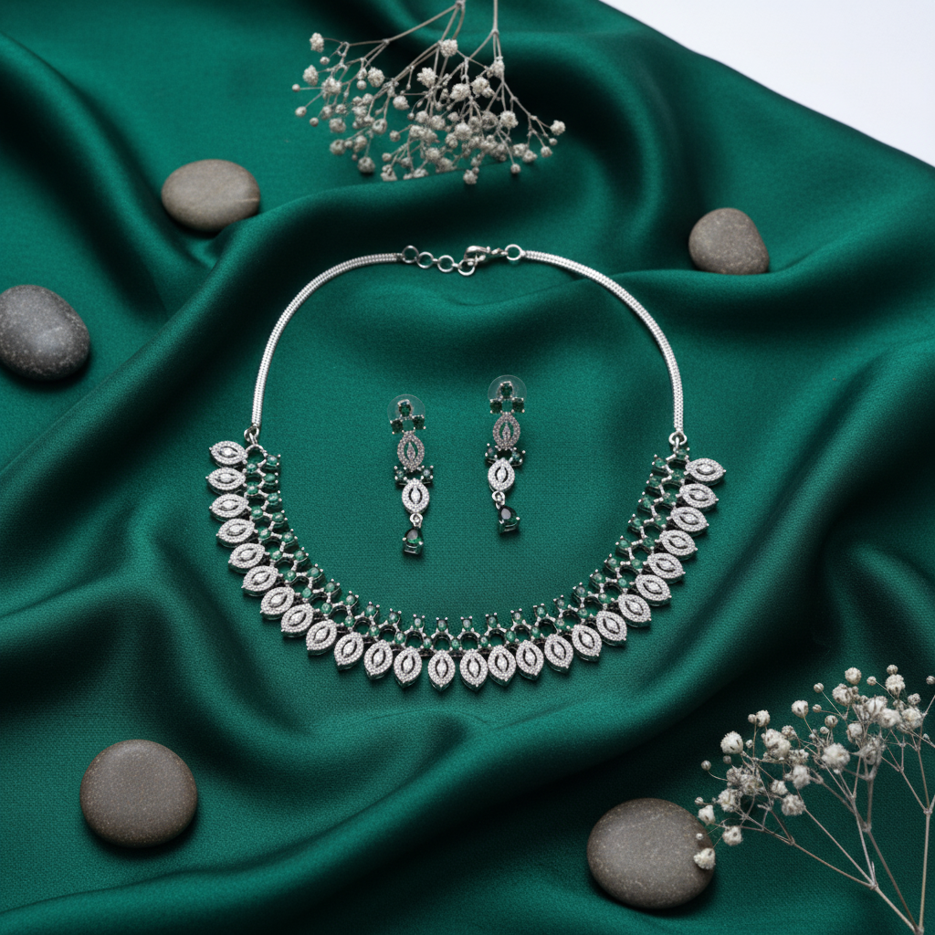 American Diamond Jewellery Set 1